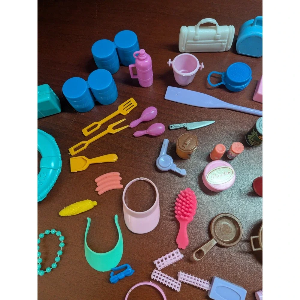 Vintage Doll Accessories Lot Kitchen Vanity Outdoor Gear Mixed Brand 60+ Pieces